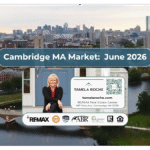 Image titled "Cambridge MA Market June 2026" with a photo of the Charles River in Cambridge and the Boston skyline on the horizon.