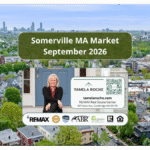 Image titled "Somerville MA Market September 2026" with a photo of the tree-lined streets and the Boston skyline on the horizon.